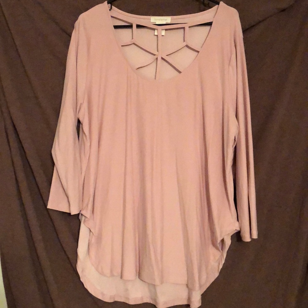 Loralette blush pink low high top